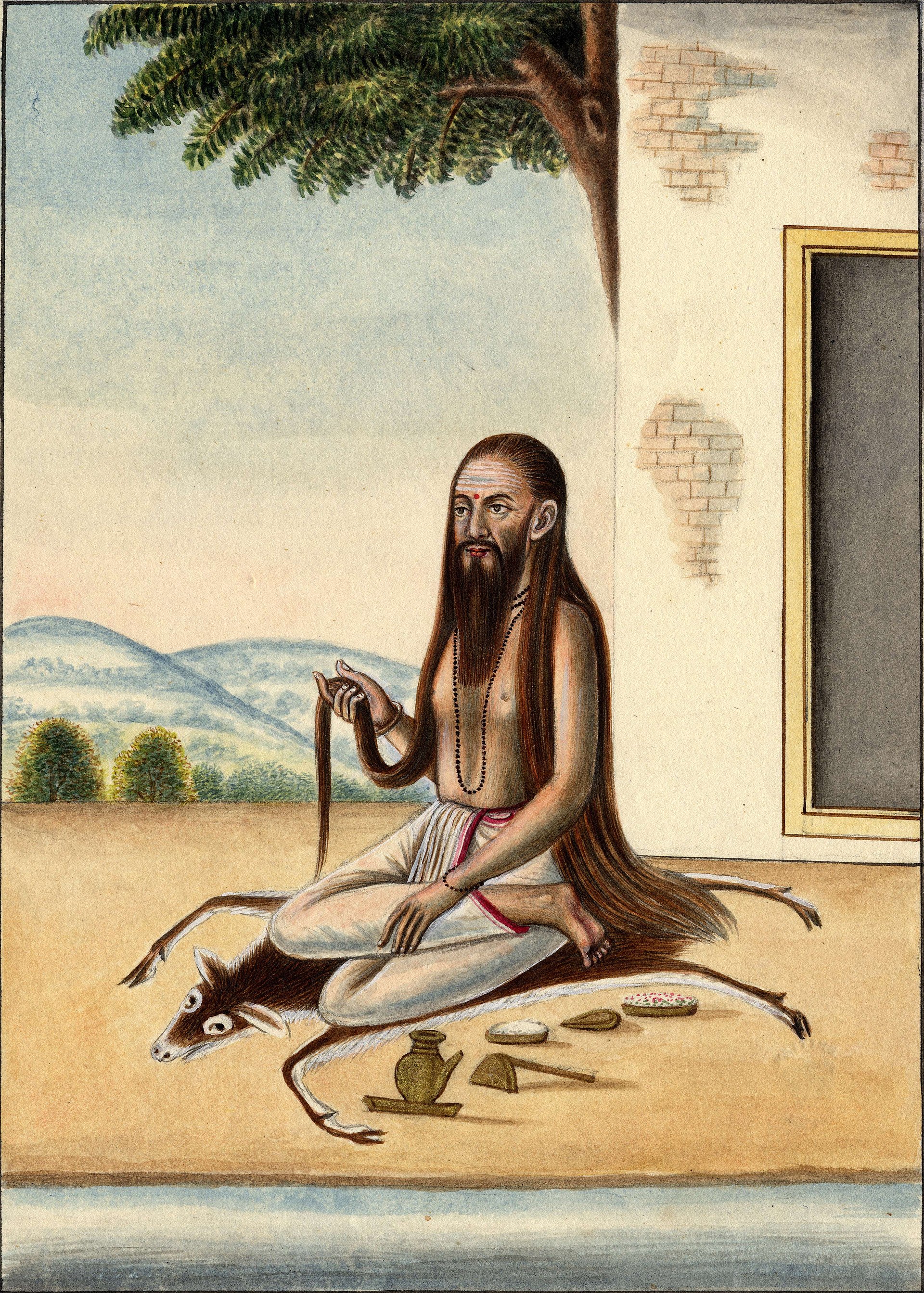 Seated Bharadwaja portrait