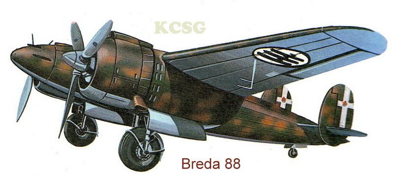 Breda Ba.19 - Breda Ba.88 Military Aircraft Drawing