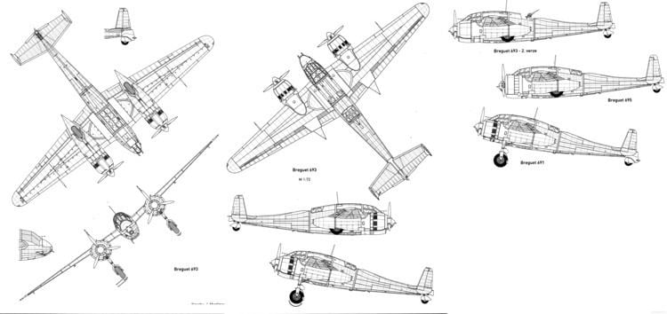 Breguet 693 - Breguet 693 TheBlueprintscom Blueprints gt WW2 Airplanes gt WW2 France