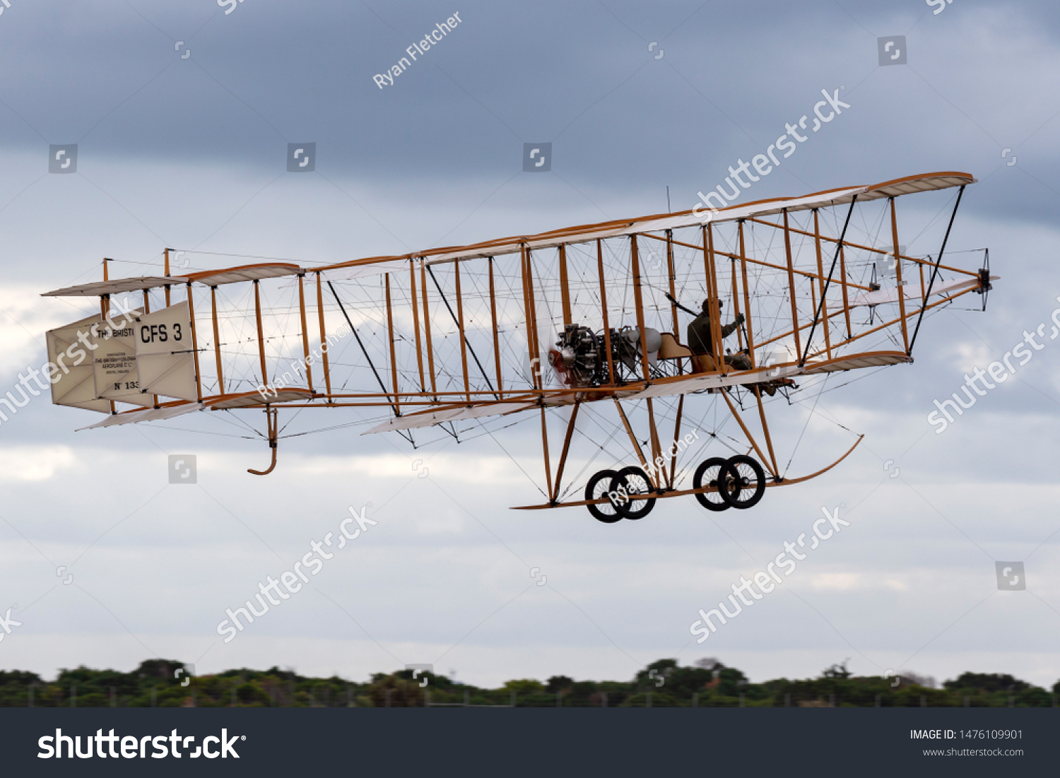 Bristol Boxkite - Raaf Williams Point Cook Australia March Stock Photo 1476109901