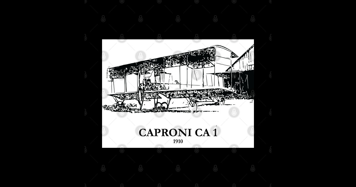 Caproni Ca.1 - Caproni CA.1 1910 Aircraft - Caproni Ca1 - Sticker TeePublic