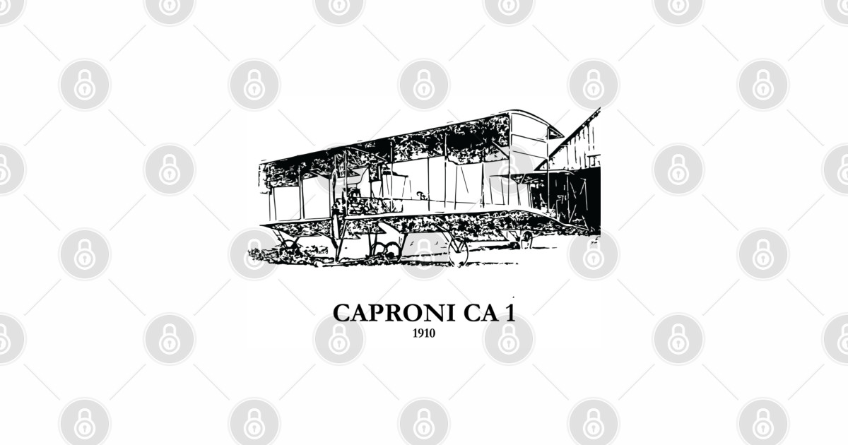 Caproni Ca.1 - Caproni CA.1 1910 Aircraft - Caproni Ca1 - Sticker TeePublic