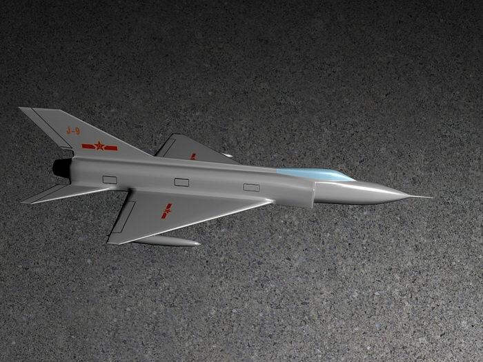 Chengdu J-9 - Chengdu J-9 Chinese Interceptor Aircraft 3d model 3ds Max files free