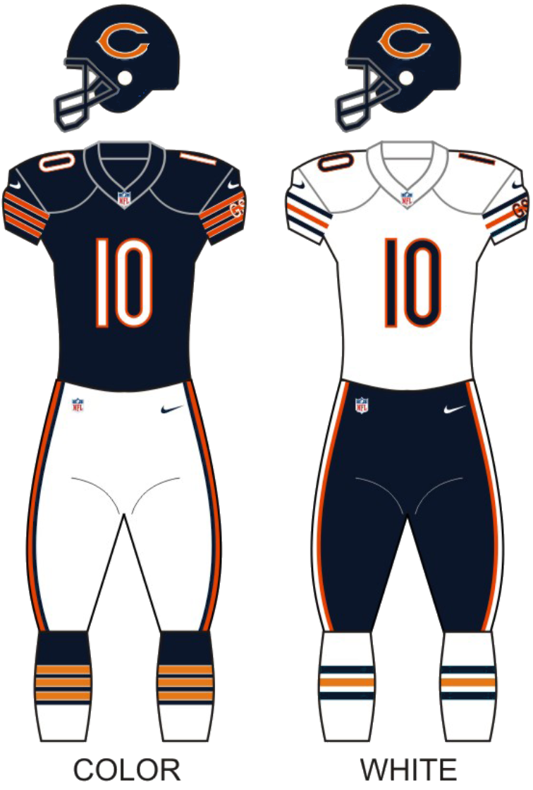Chicago Bears uniform graphic