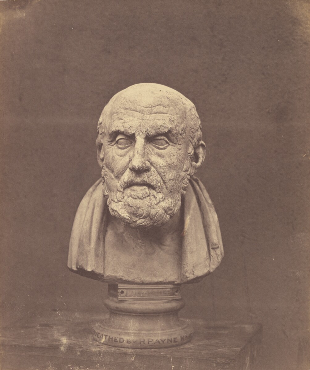 Chrysippus of Soli: Roger Fenton photograph of the Chrysippus bust
