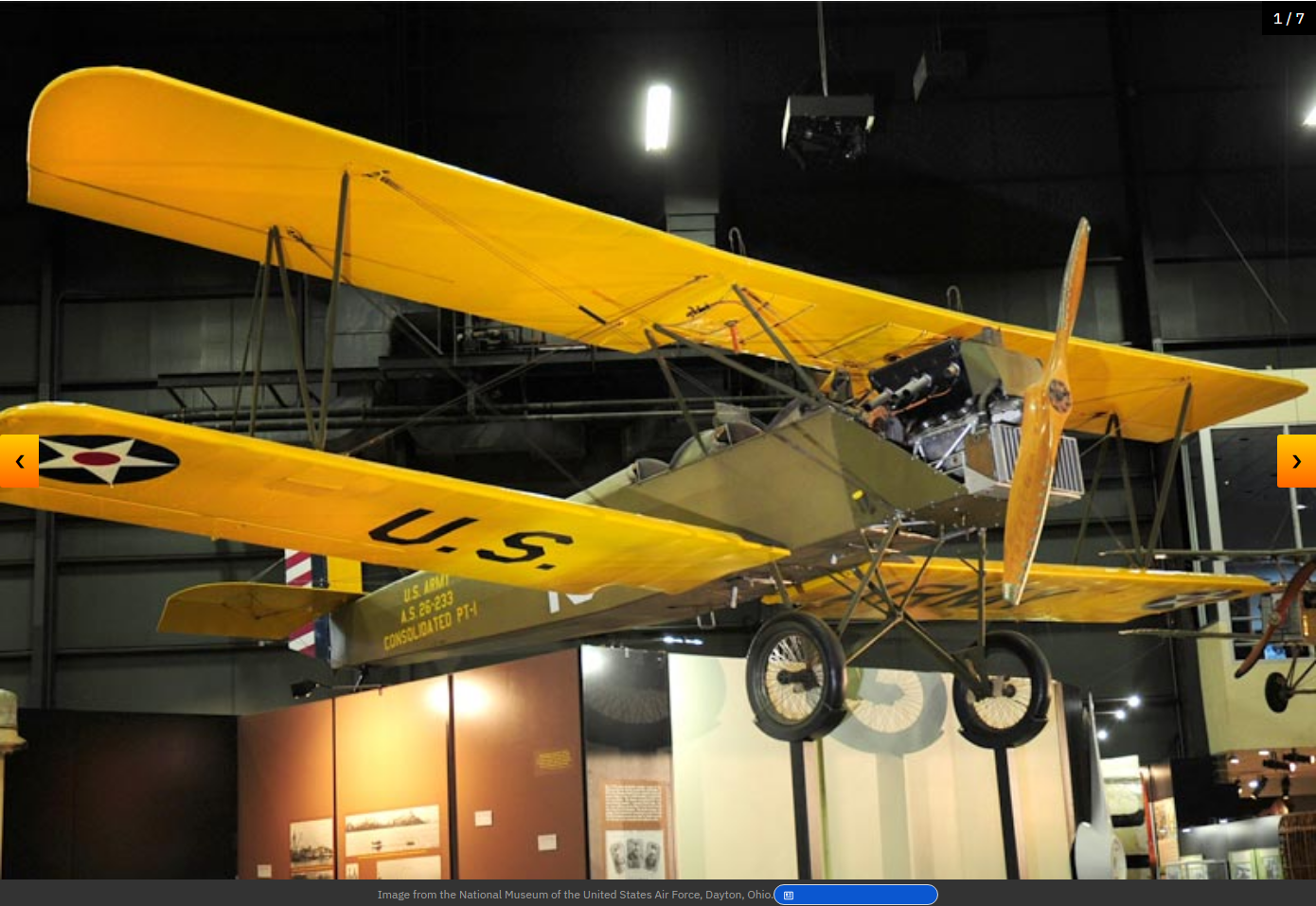 Consolidated PT-1 Trusty - Flag of Consolidated PT-1 Trusty Primary Trainer Biplane Aircraft