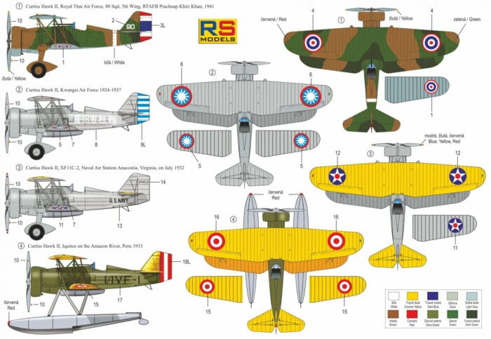 Curtiss Hawk II - RS Models - 92092 - Curtiss Hawk II - 1/72 Scale Model