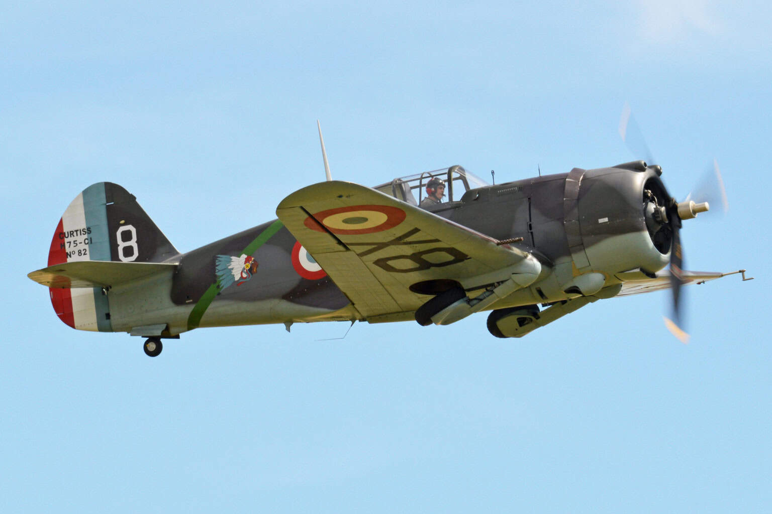 Curtiss P-36 Hawk - Curtiss Hawk 75A-1 ‘No82 X-8’