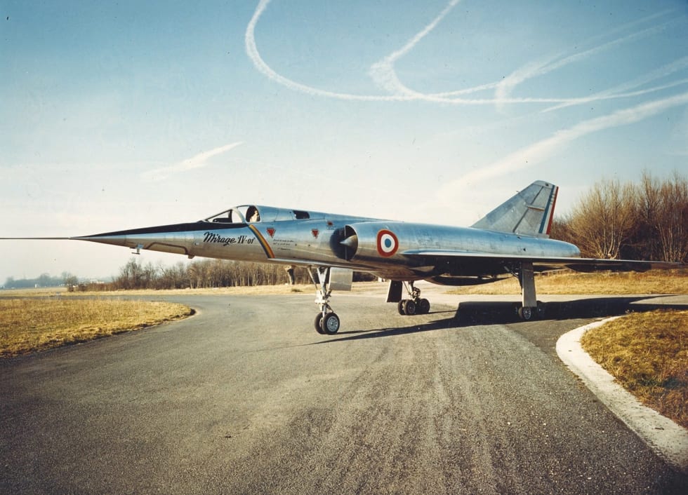 Dassault Mirage IV strategic bomber at Villaroche