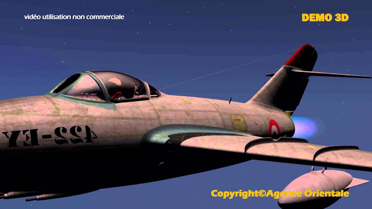 Dassault Mystère II - Dassault Mystère II en 3D - YouTube