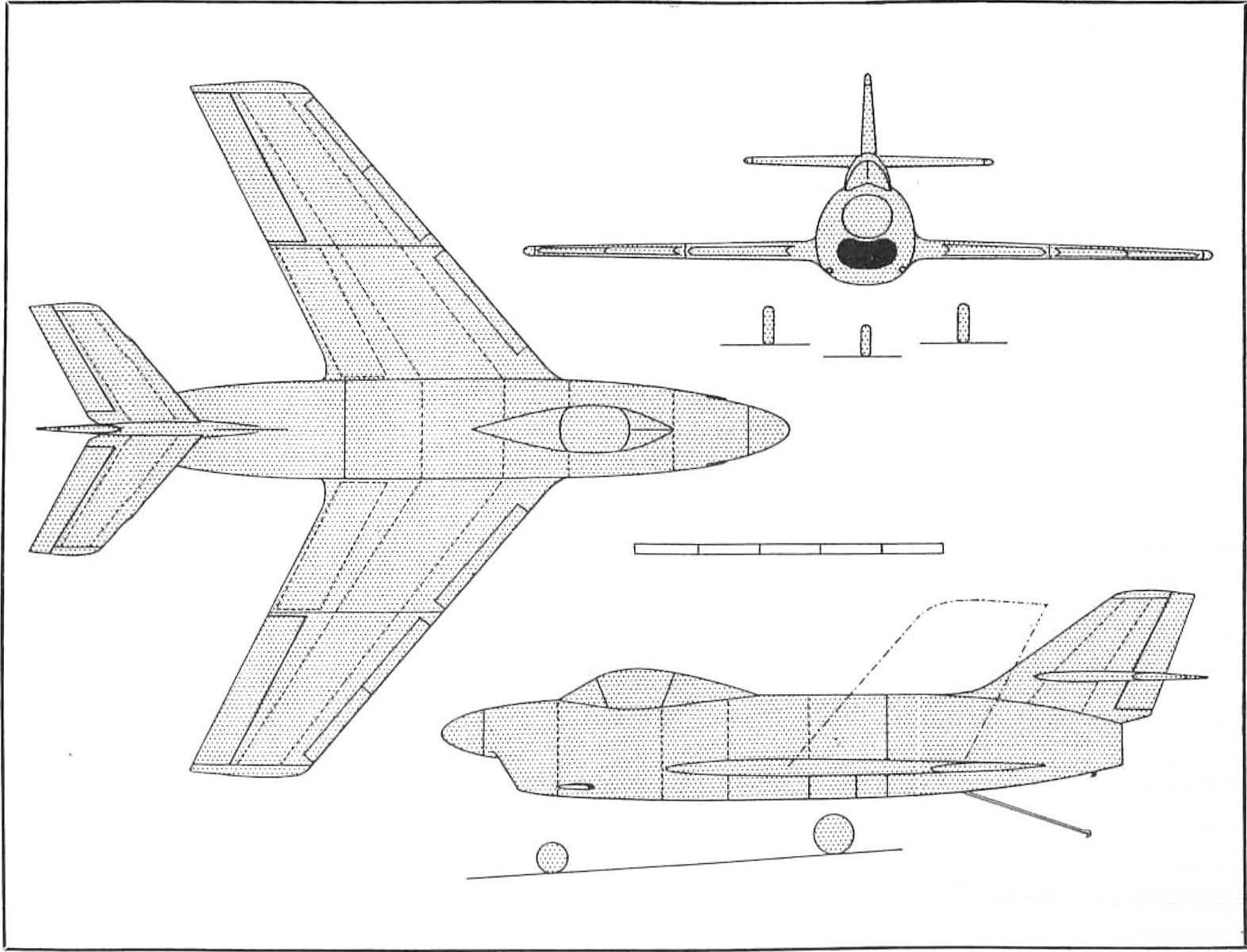 Dassault Mystère IV - Dassault Mystère IV M - Design n°1