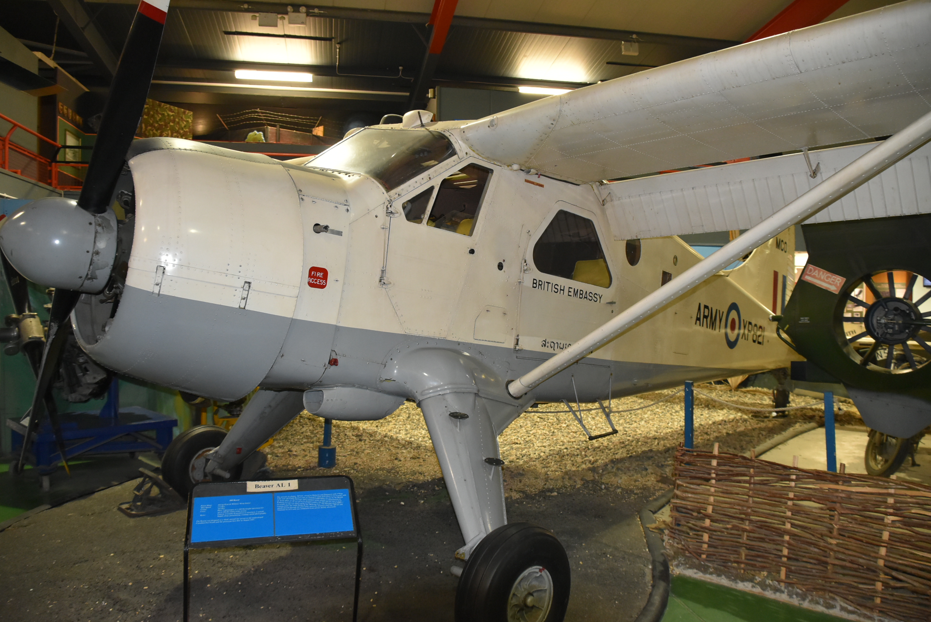 XP821 De Havilland Canada DHC-2 Beaver at the Museum of Army Flying