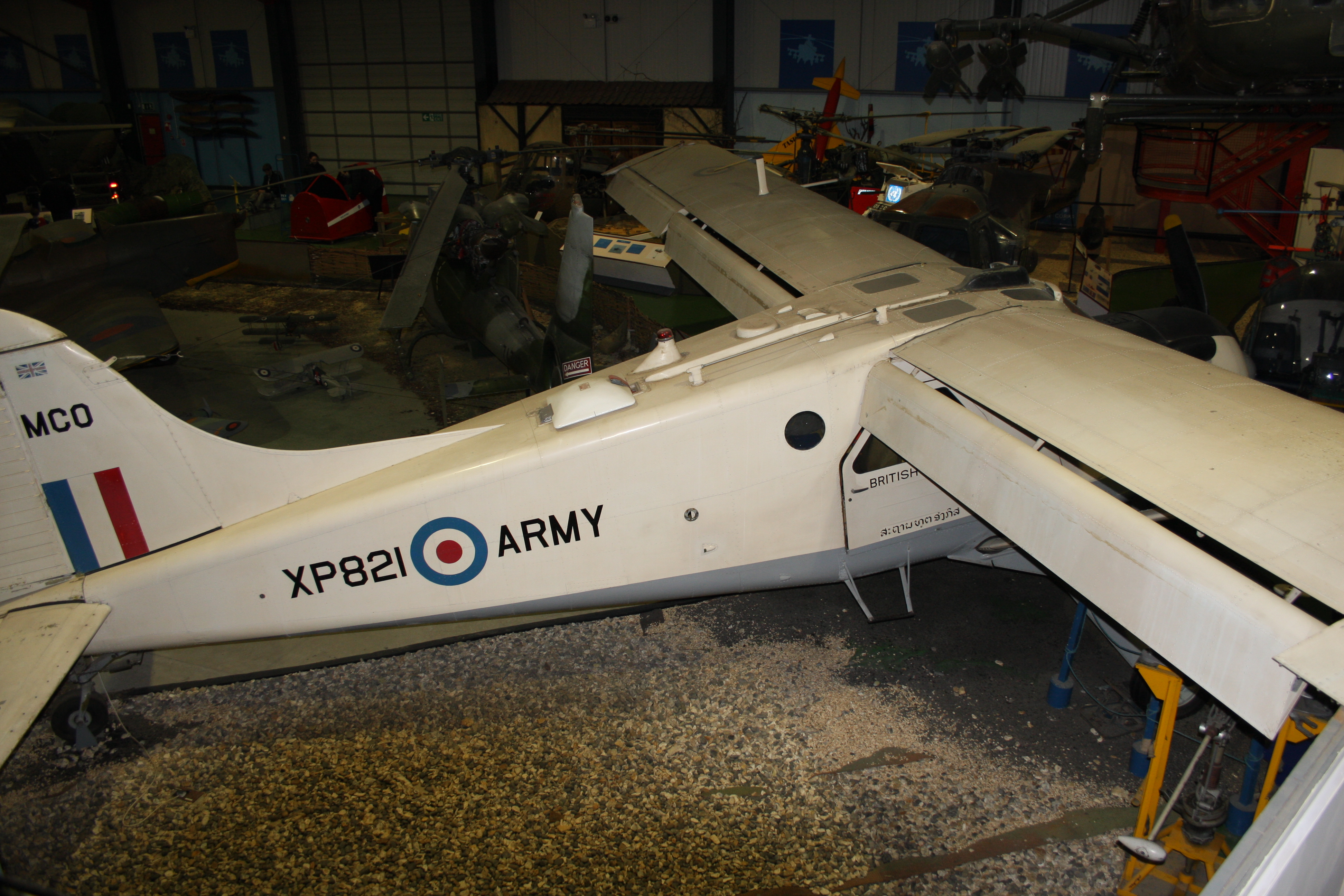 XP821 De Havilland Canada DHC-2 Beaver AL1 Army Air Corps side view