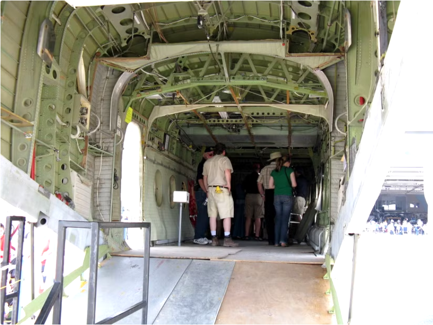 De Havilland Canada DHC-5 Buffalo interior cargo cabin
