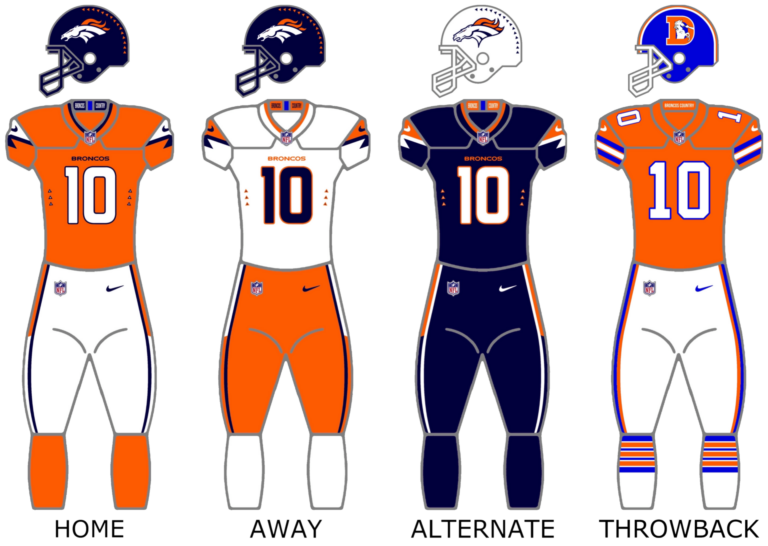Denver Broncos uniform graphic