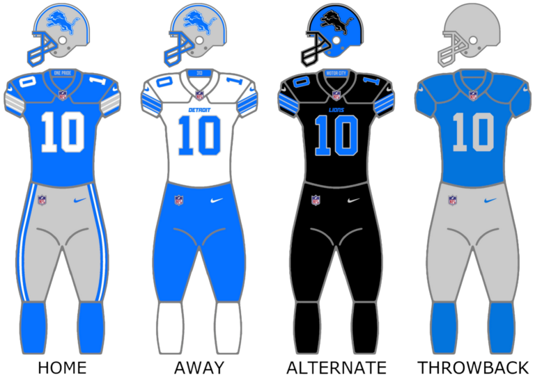 Detroit Lions uniform graphic