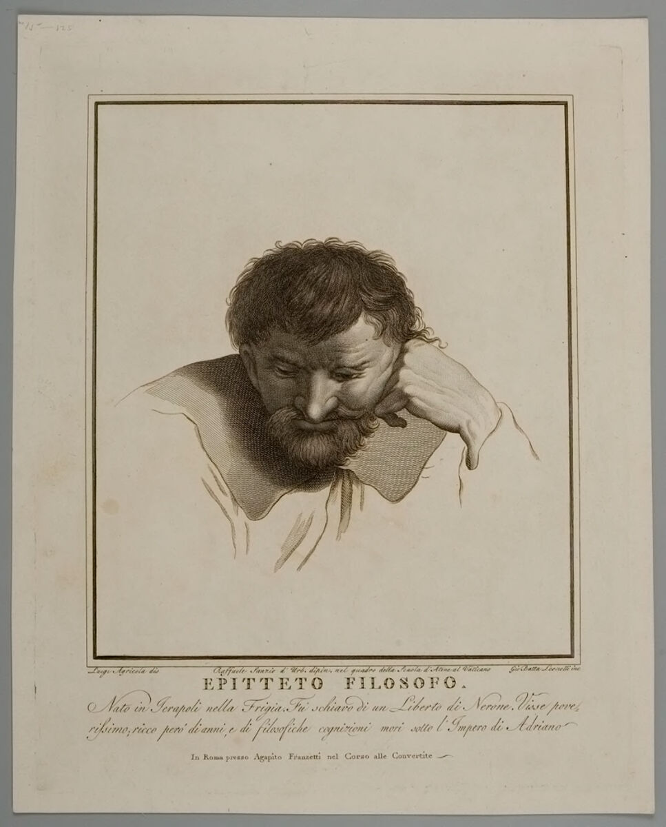 Epictetus print from Harvard Art Museums
