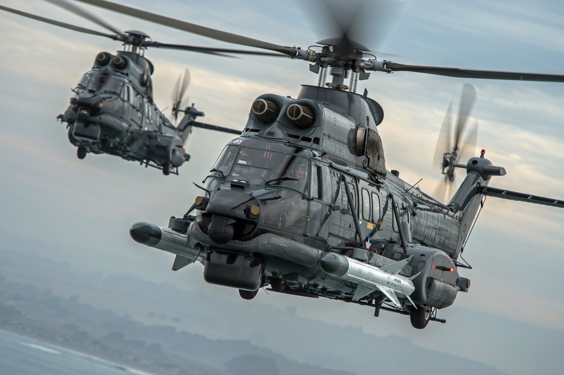 Eurocopter AS532 Cougar - 4K Ultra HD Eurocopter AS532 Cougar Military Transport Helicopters in