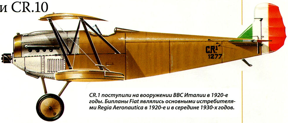 Fiat CR.1 biplane fighter in Regia Aeronautica service