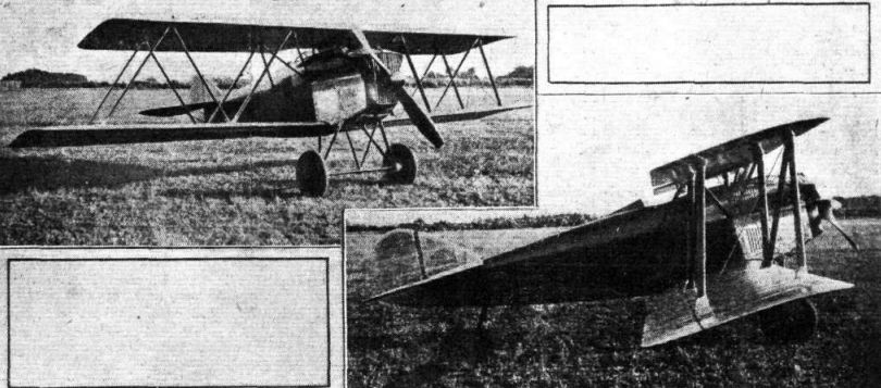 Fiat CR.1 single-seat fighter views from Flight magazine
