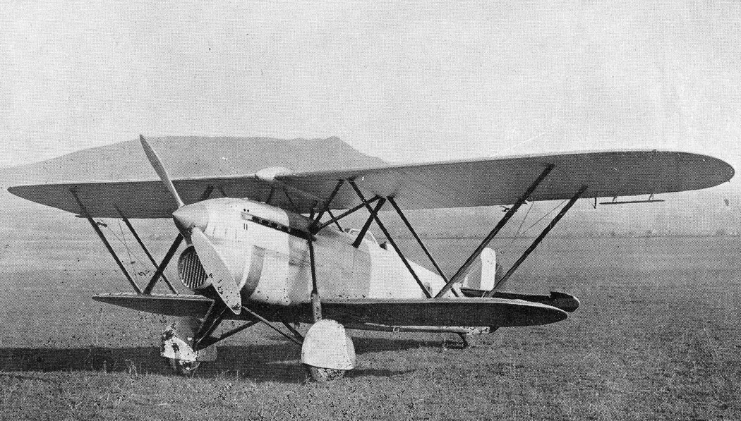 Fiat CR.30 biplane fighter side view