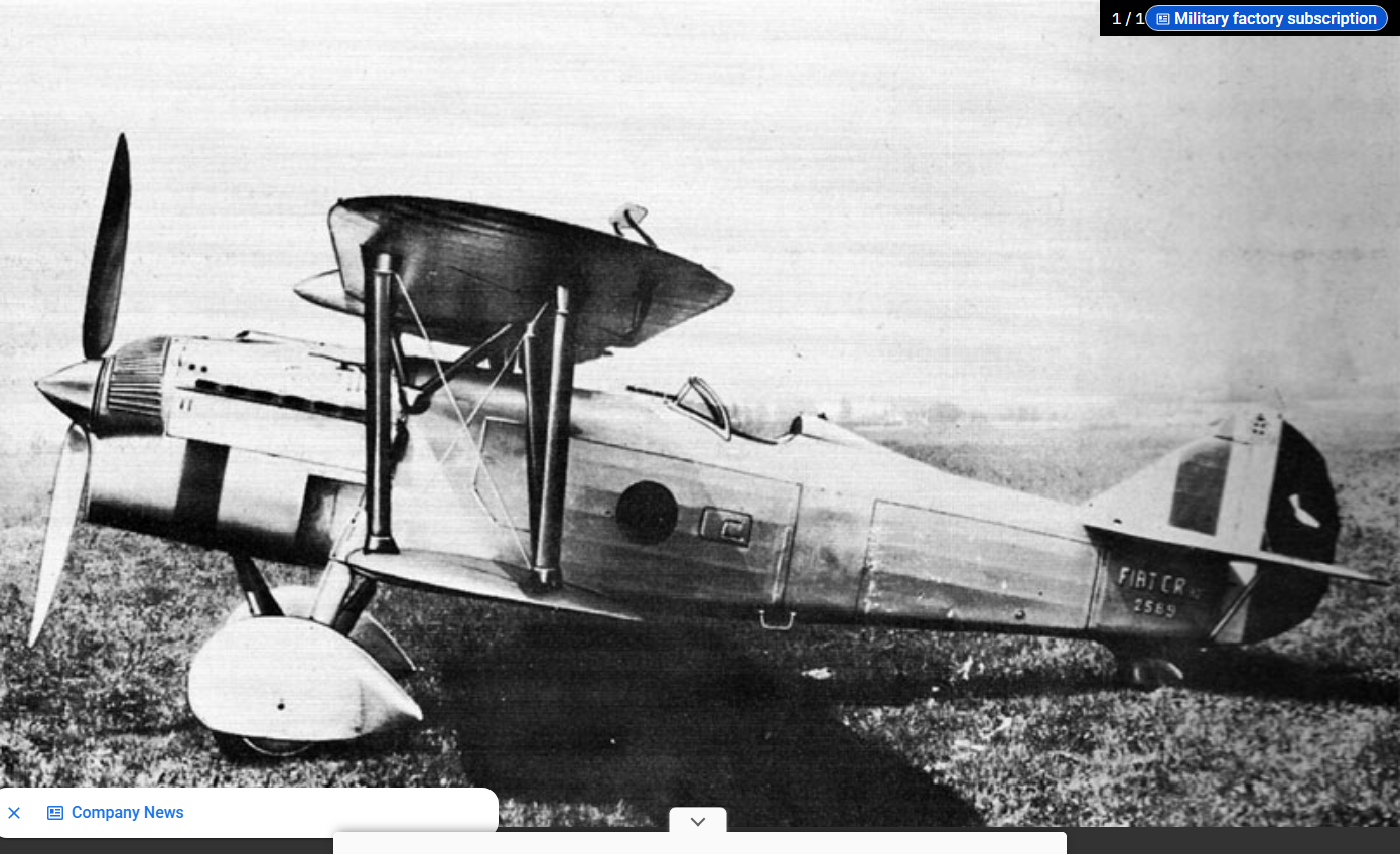 Fiat CR.32 - Image from the Public Domain