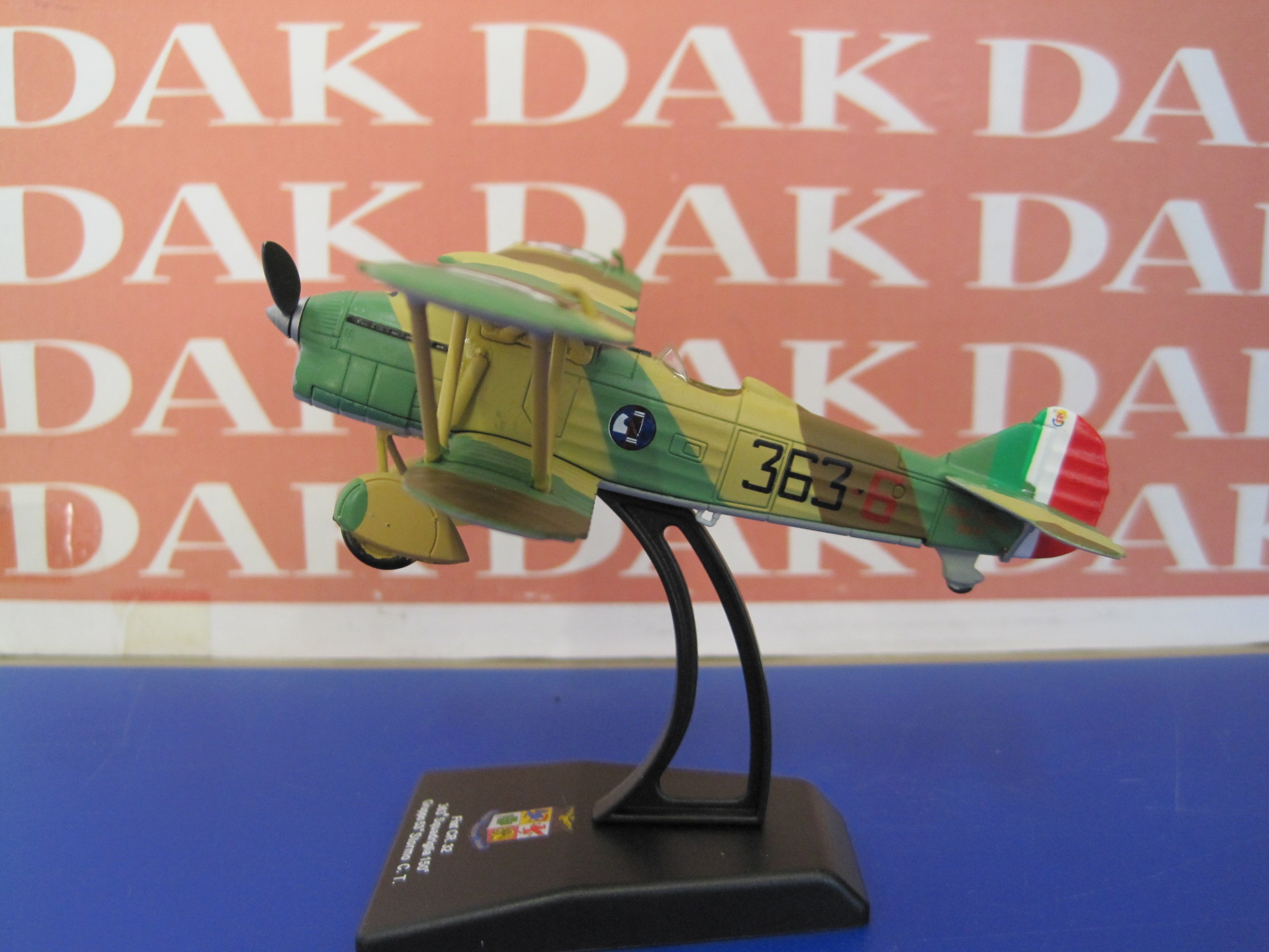 Fiat CR.32 - Die cast 1/72 Modellino Aereo Aircraft Fiat CR.32 363a Squadriglia