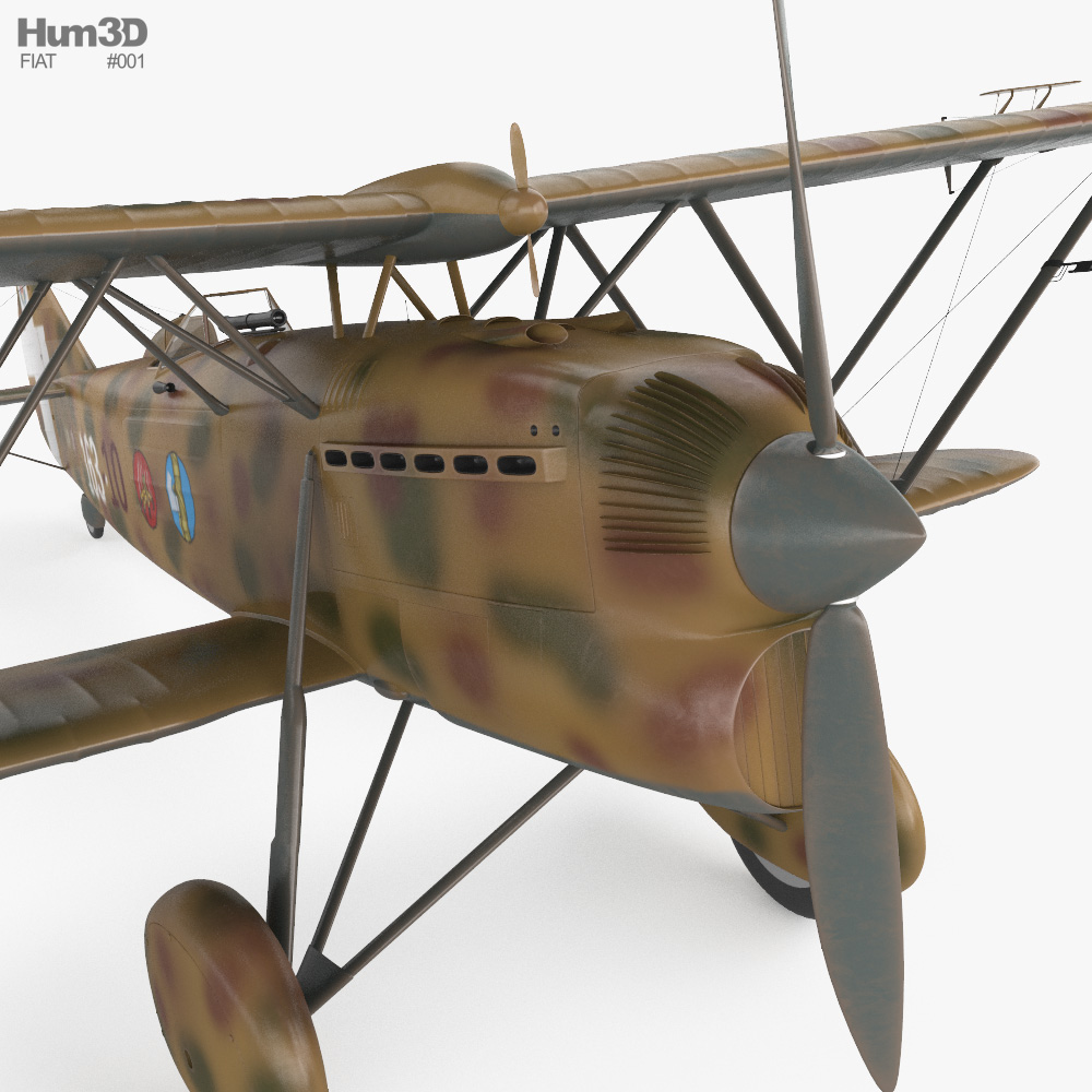 Fiat CR.32 - Fiat CR.32 3D model - Download Fighter on 3DModels.org