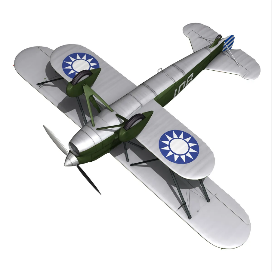Fiat CR.32 - Fiat CR.32 - Chinese Nationalist Air Force 3D Model - FlatPyramid