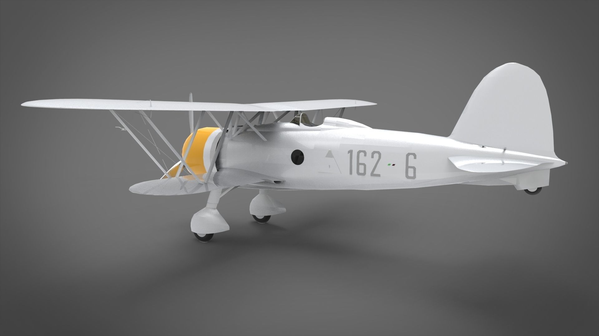 Fiat CR.42 Falco - Fiat CR 42 Falco 3D model CGTrader