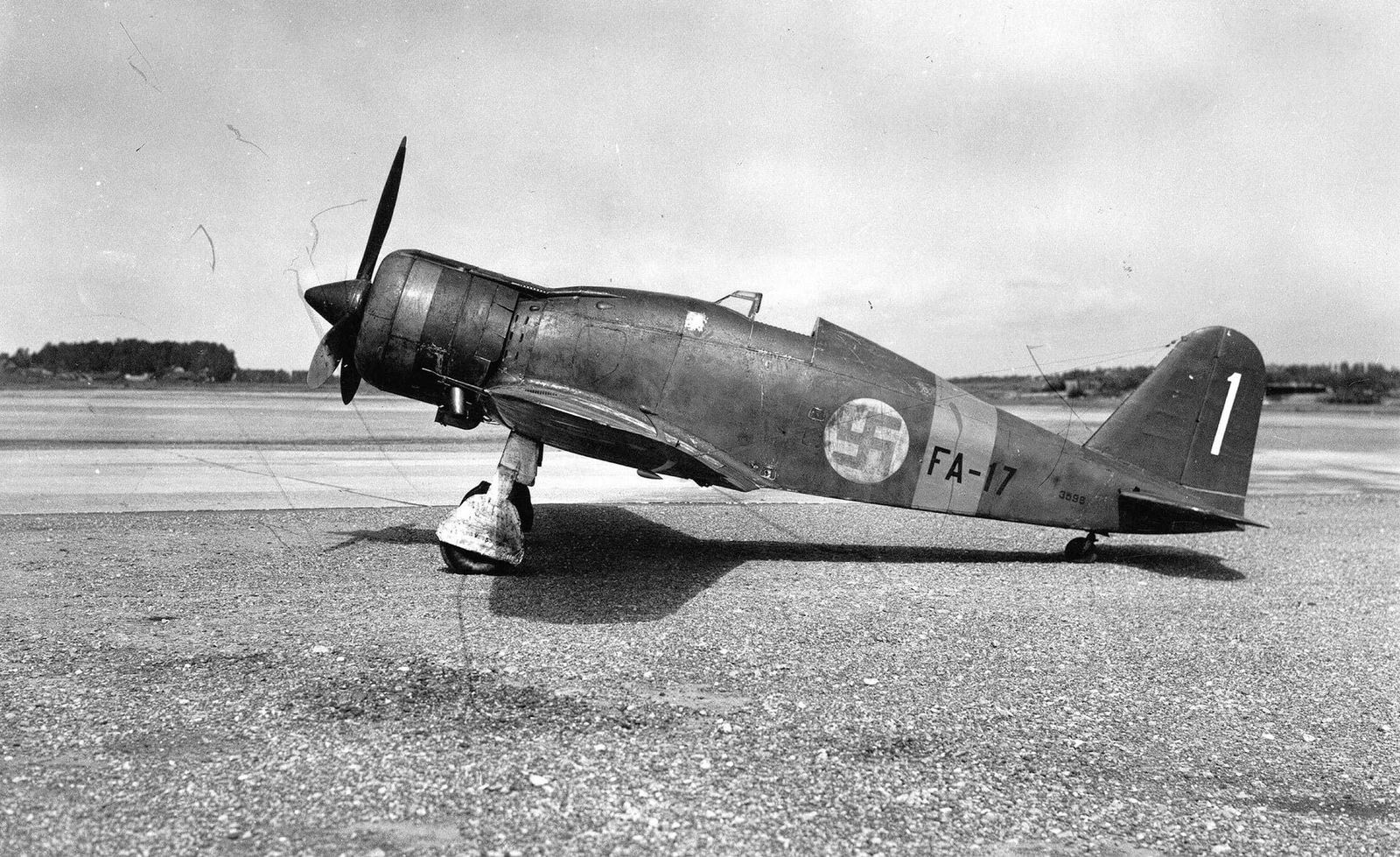 Fiat G.50 Freccia - Fiat G.50 Freccia," White 1" FA-17, Finnish AF (1) Aircraft of World