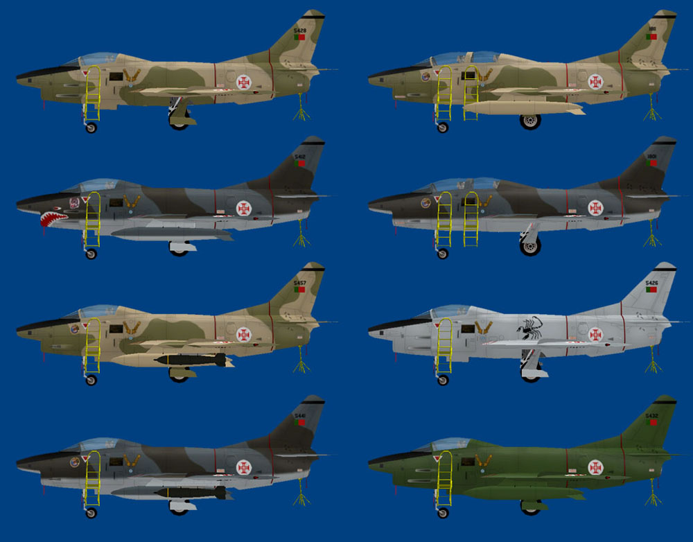 Fiat G.91 - AI Fiat G.91 Gina - Portuguese AF (MPAI) 1.0 SP1 - Military AI Works