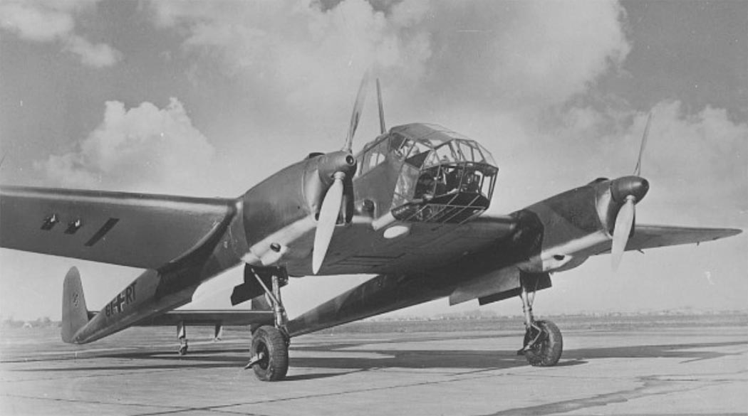 Focke-Wulf Fw 189 reconnaissance aircraft front ground view