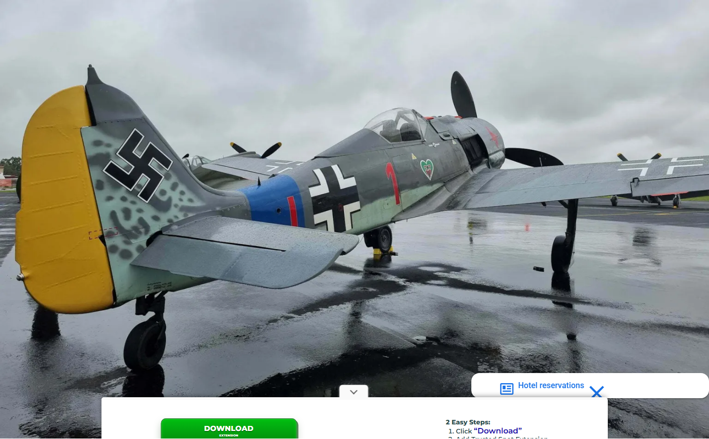 Focke-Wulf Fw 190 preserved aircraft display