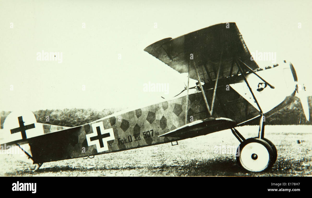 Fokker D.VII - The Fokker D.VII was a German World War I fighter aircraft known for