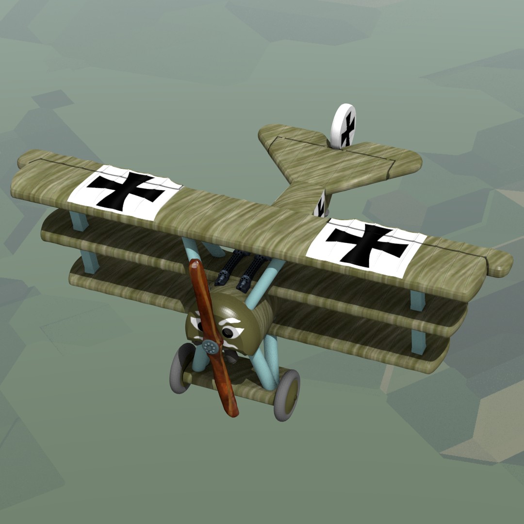 Fokker Dr.I - Werner Voss Fokker Dr.I - Reduced Aircraft Factory