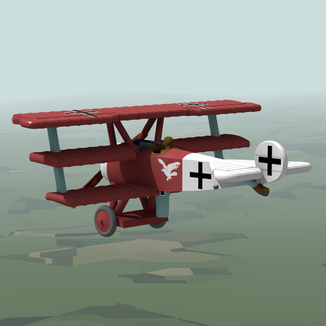 Fokker Dr.I - August Raben Fokker Dr.I - Reduced Aircraft Factory