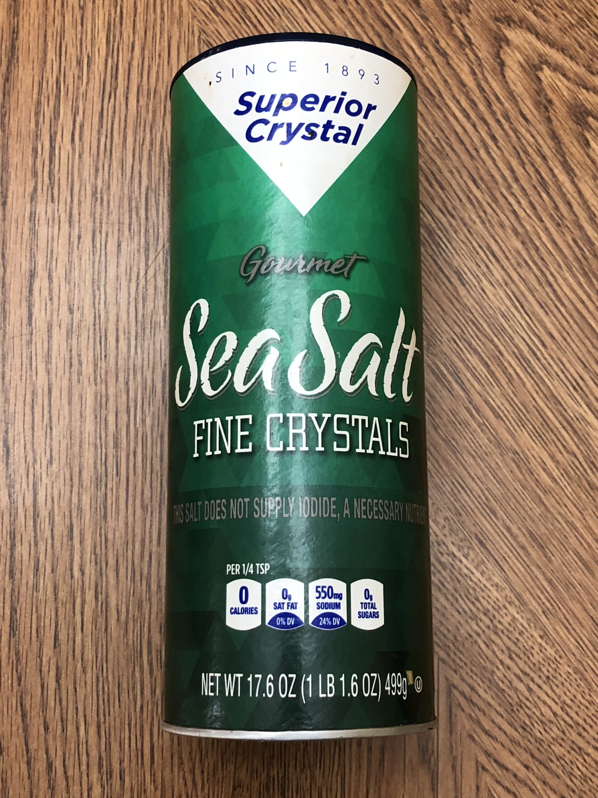Mineral - 2020-10-16 10 49 24 A container of Superior Crystal Gourmet Sea Salt in the Franklin Farm section of Oak Hill, Fairfax County, Virginia