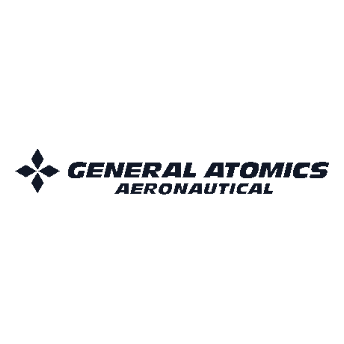 General Atomics Aeronautical logo with diamond mark and wordmark
