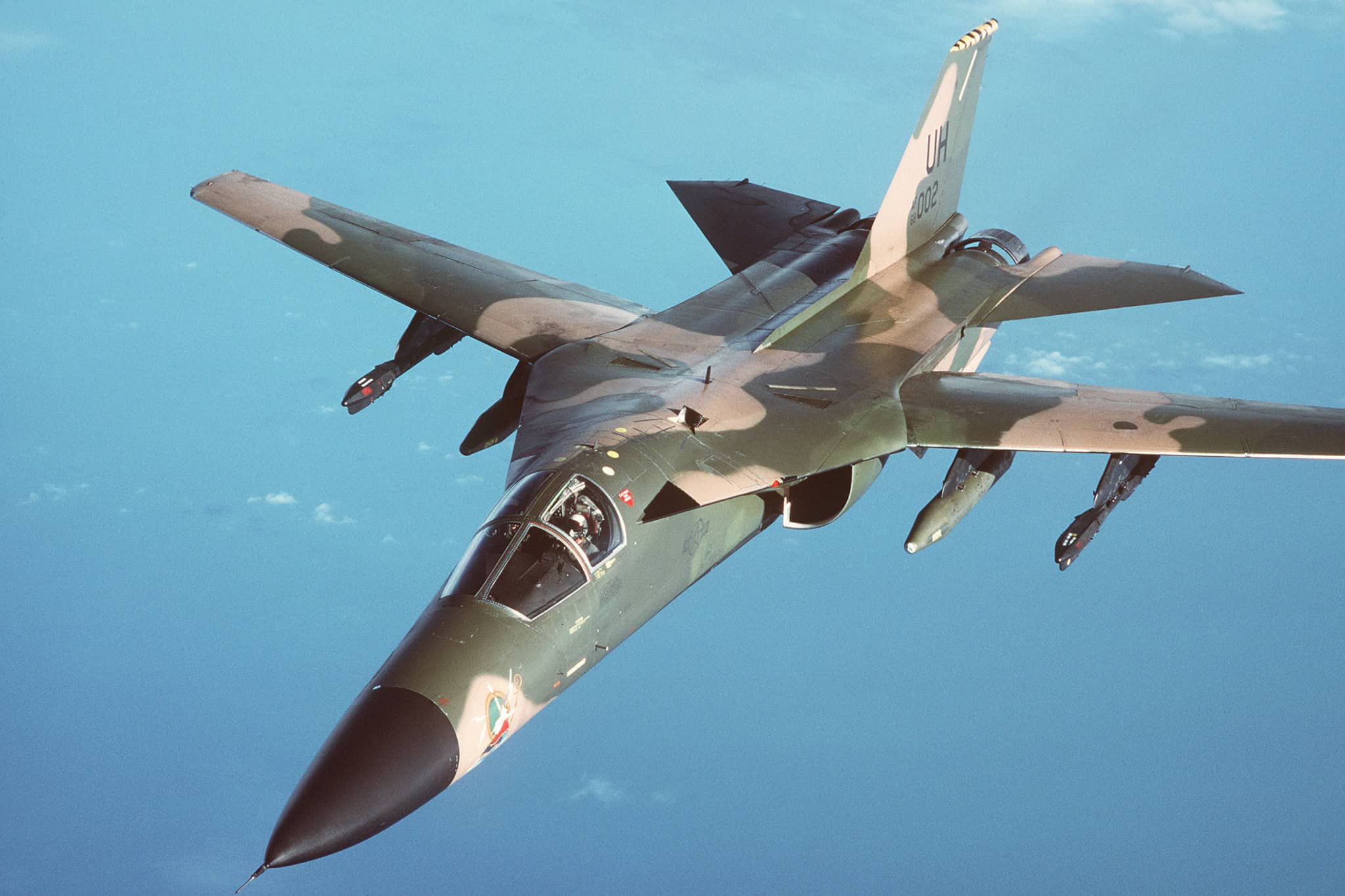 General Dynamics F-111 Aardvark - A General Dynamics F-111 Aardvark during a refueling mission over the North Sea. General Dynamics F-111 Aardvark ? History, Technical Dat...