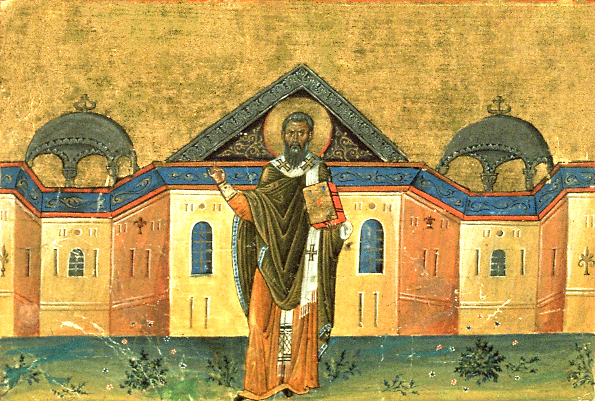 Saint Gregory of Nyssa, Menologion of Basil II, 10th century