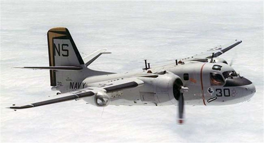 Grumman S-2 Tracker anti-submarine aircraft side view