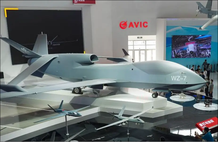 Guizhou WZ-7 Soaring Dragon - Chinese UAV WZ 7 Soar Dragon conducts live combat training 02