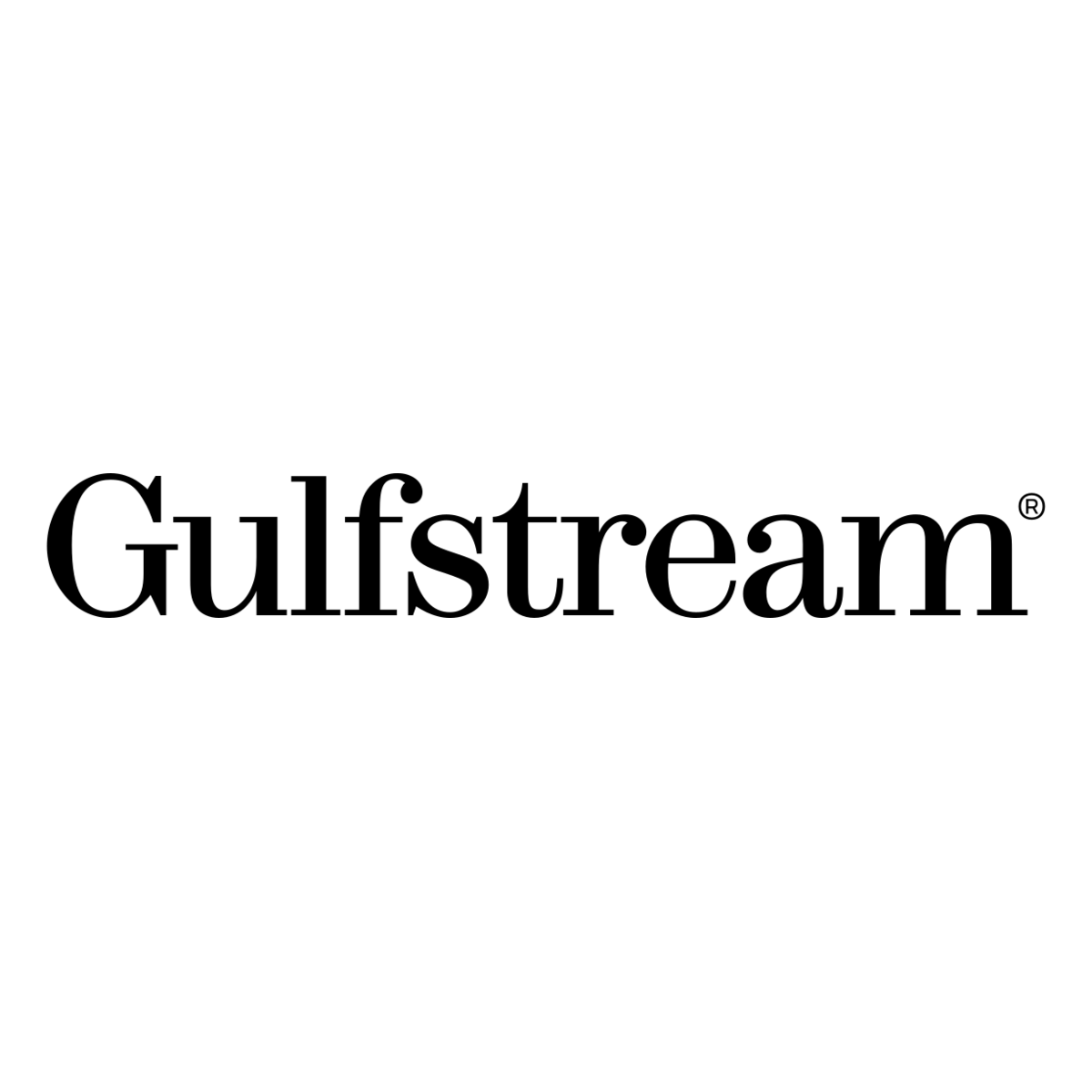 Gulfstream wordmark in black on white