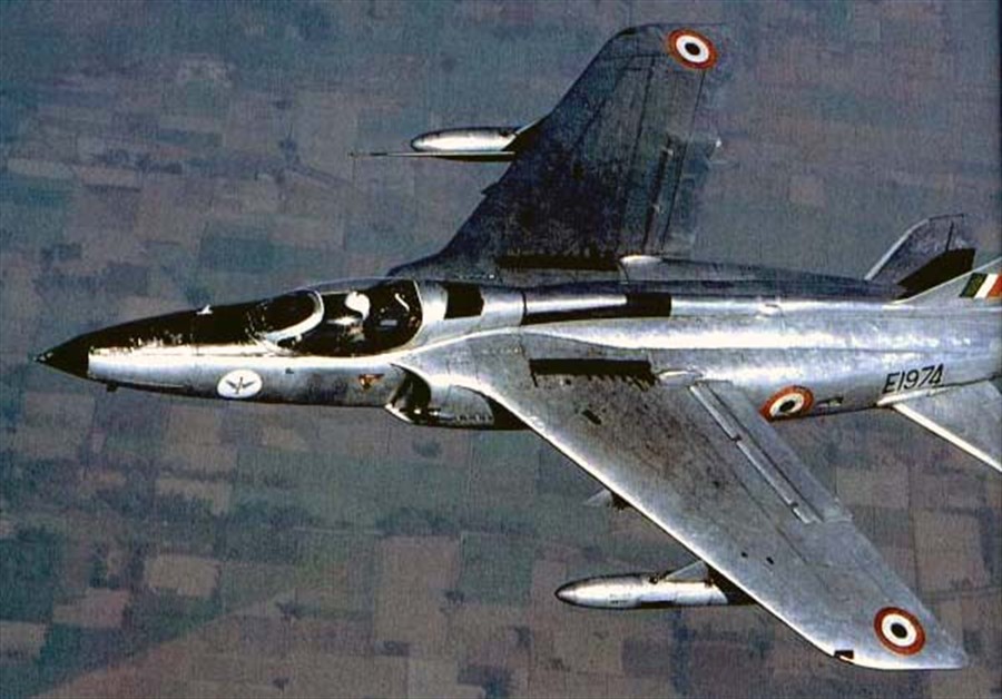 HAL Ajeet light fighter overhead view