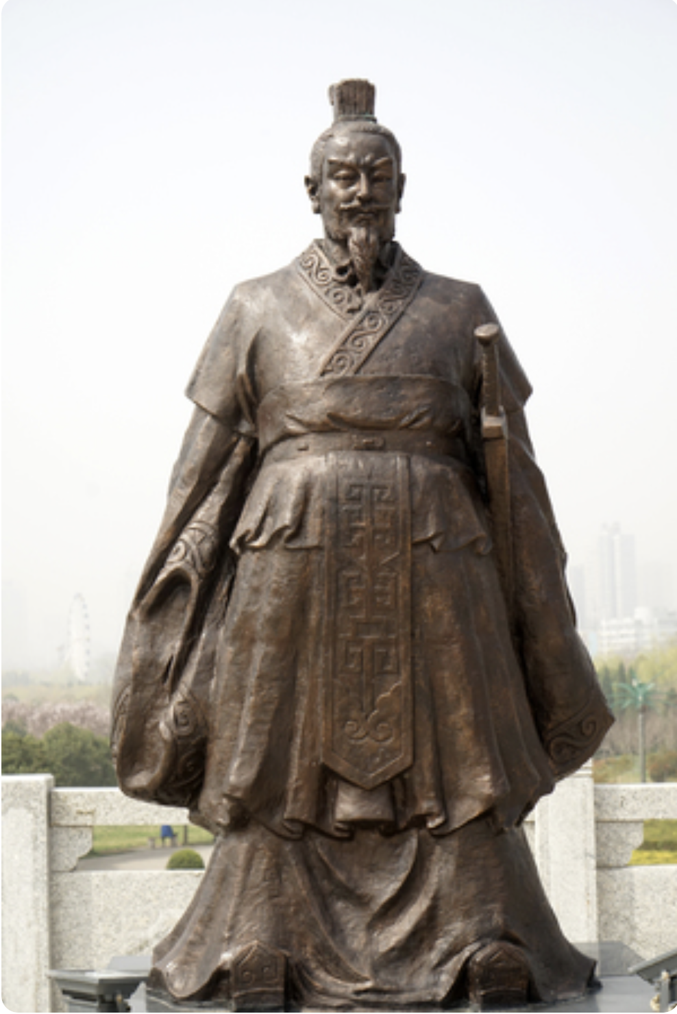 Statue of Han Fei, Hanfeizi, in Shaanxi Province, China