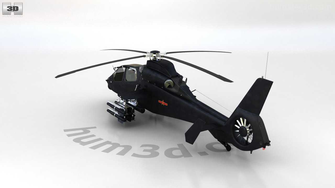 Harbin Z-19 - 360 view of Harbin Z-19 Military helicopter 3D model - 3DModels store