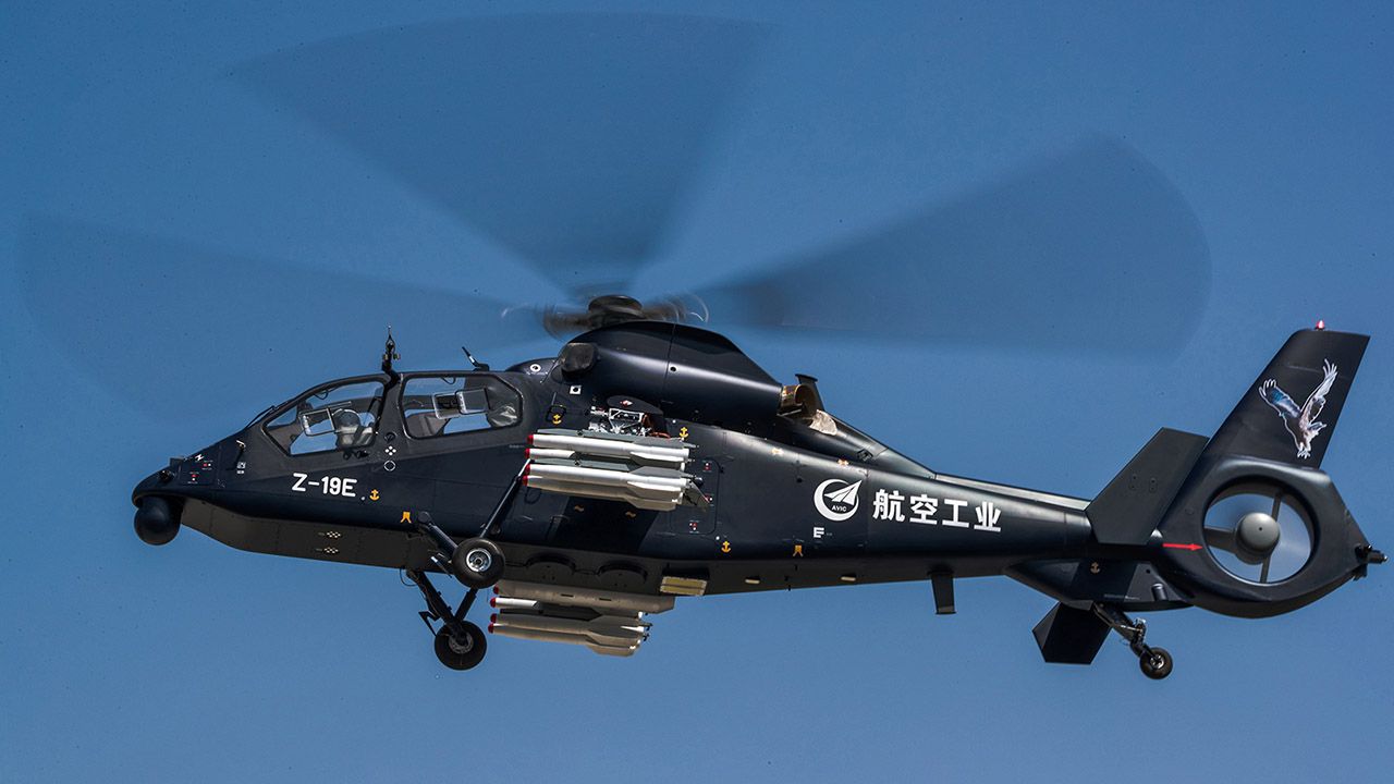 Harbin Z-19 - El nuevo helic?ptero de ataque Harbin Z-19E de china completa las