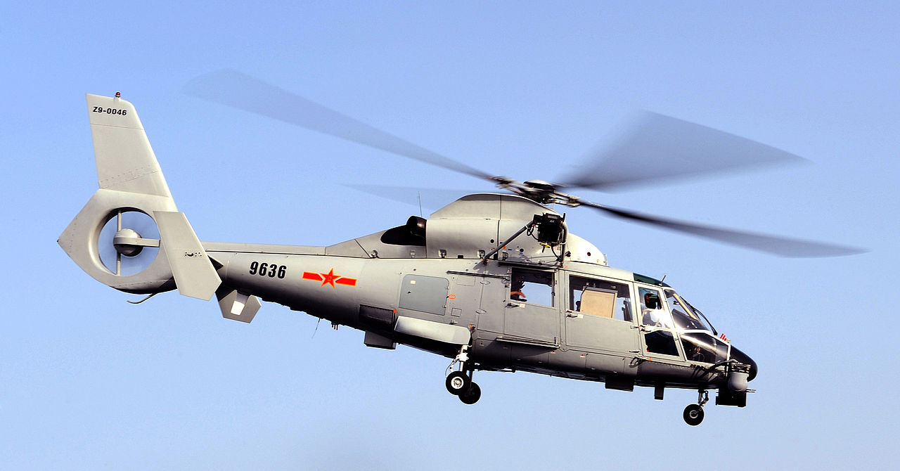Harbin Z-9 - Harbin Z-9 de la marine chinoise en vol