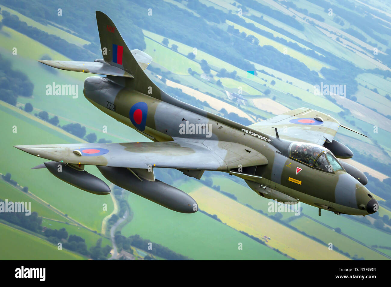 Hawker Hunter - The Hawker Hunter is a transonic British jet-powered fighter aircraft